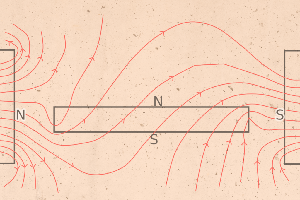 illustration of magnetic forces